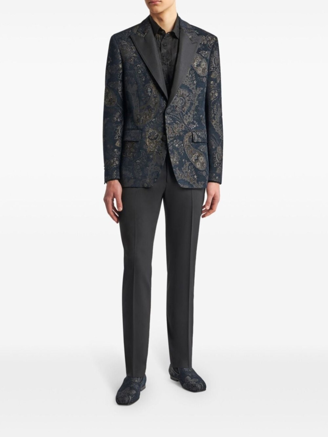 

ETRO шелковая рубашка, черный