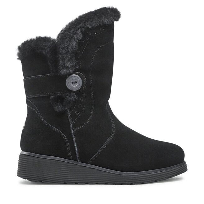 Ботинки женские Skechers CozyPeak зимние с мехом, черный — фото 2