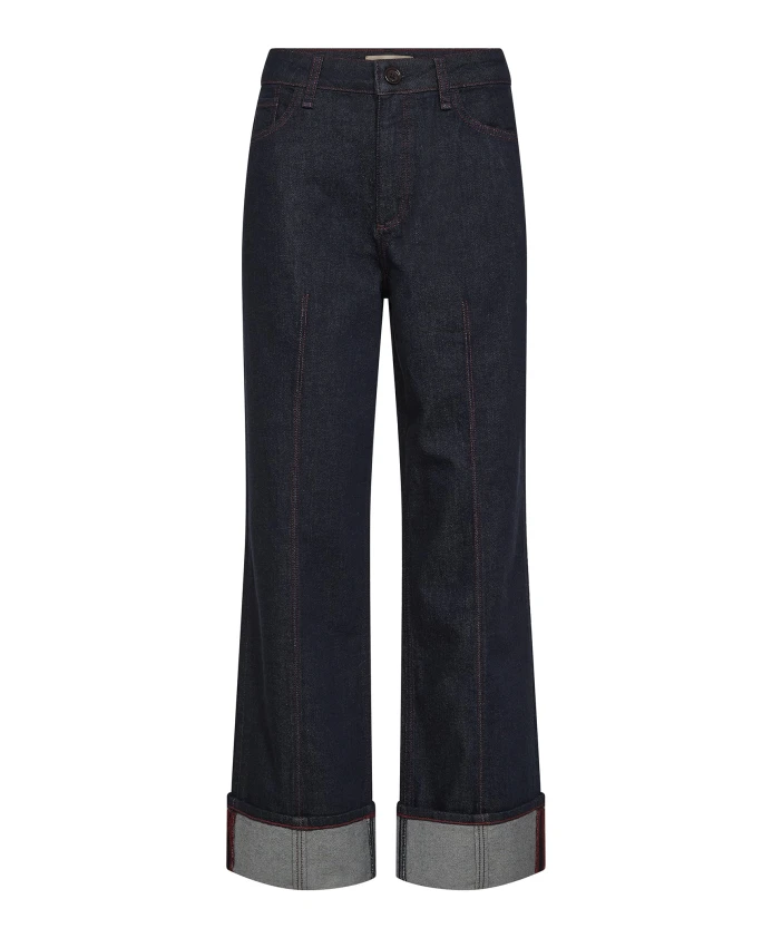 

Темно-Синие джинсы прямого кроя с широким низом Mos Mosh, синий