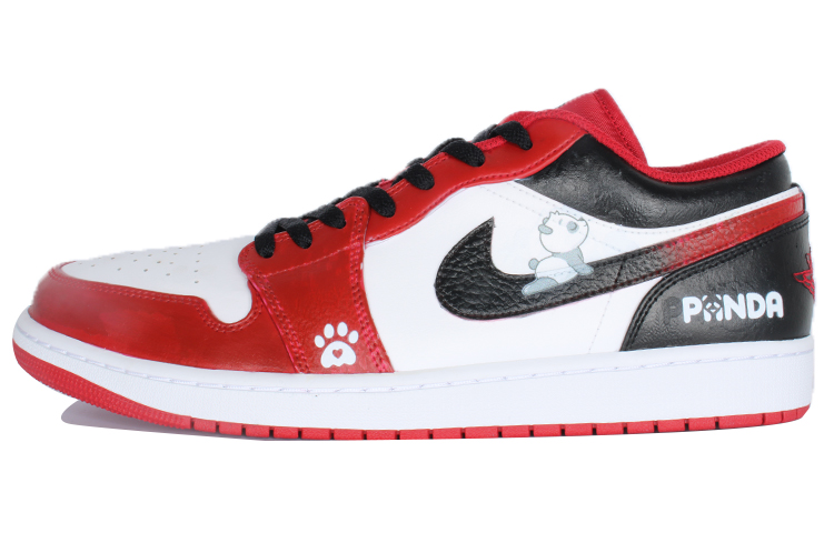 

Кроссовки Air Jordan 1 Vintage Basketball Shoes Men Low-top Red/white/black, красный