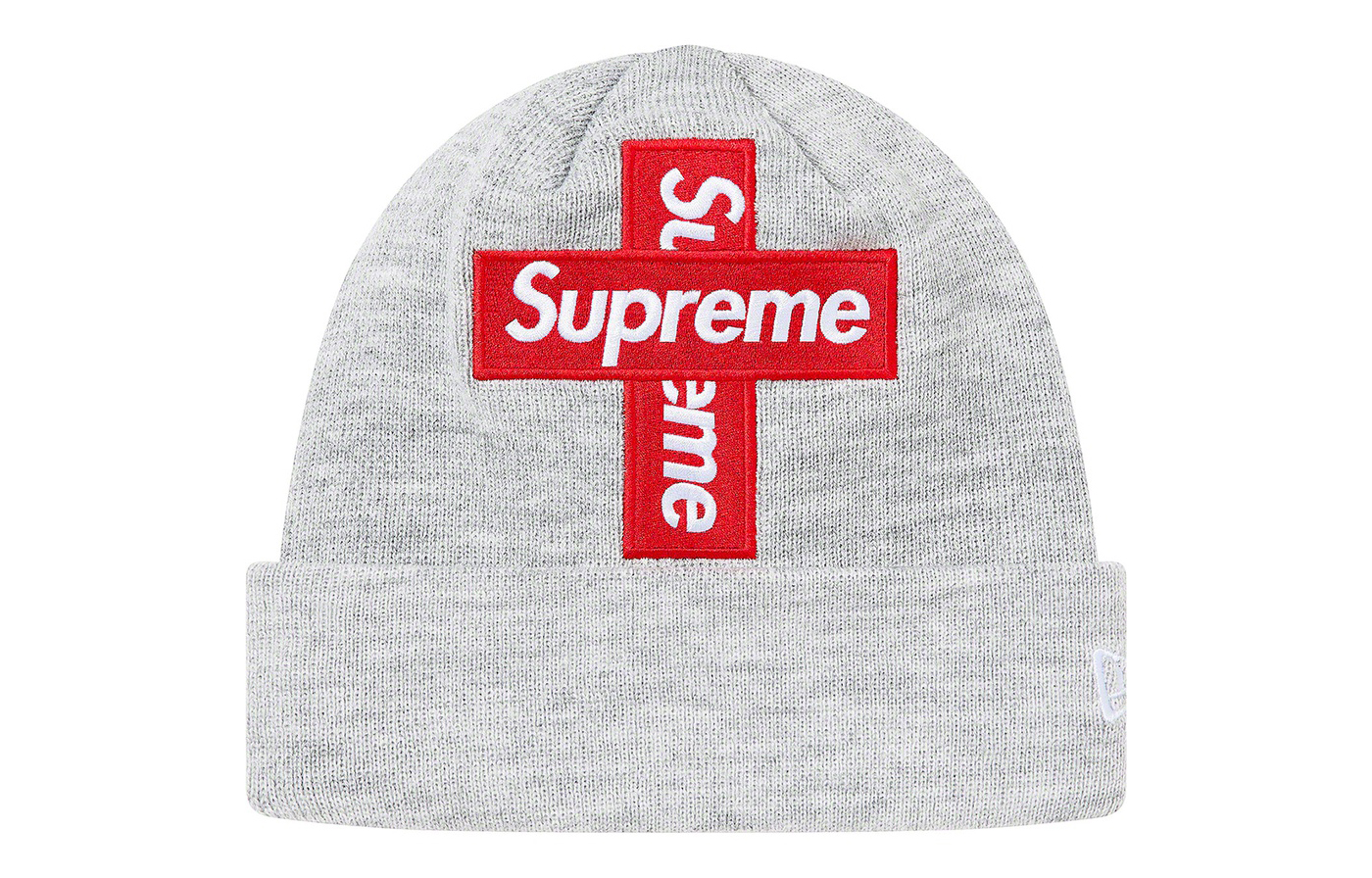 

Шапка-бини Supreme New Era, серый