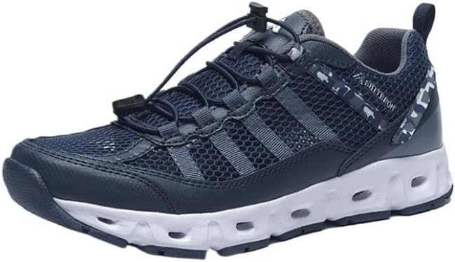 

Мужские повседневные кроссовки для походов и прогулок, спортивные, для бега, с дышащей текстильной вставкой и водоотталкивающие Waolsu, синий