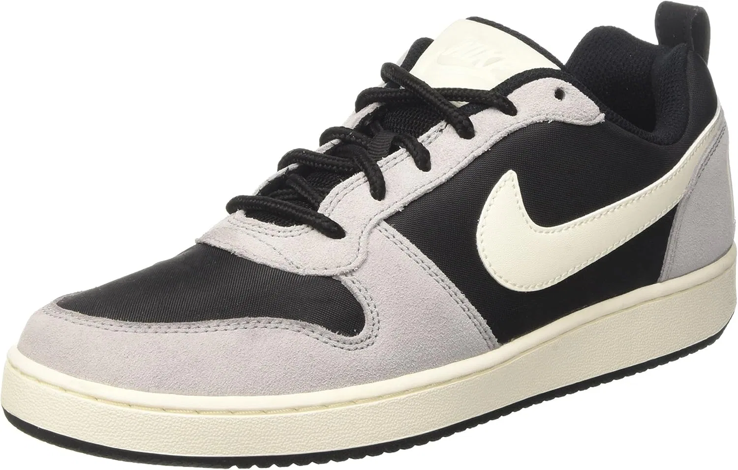 Мужские баскетбольные кроссовки Nike Court Borough Low Premium, Black Sail Matte Silver