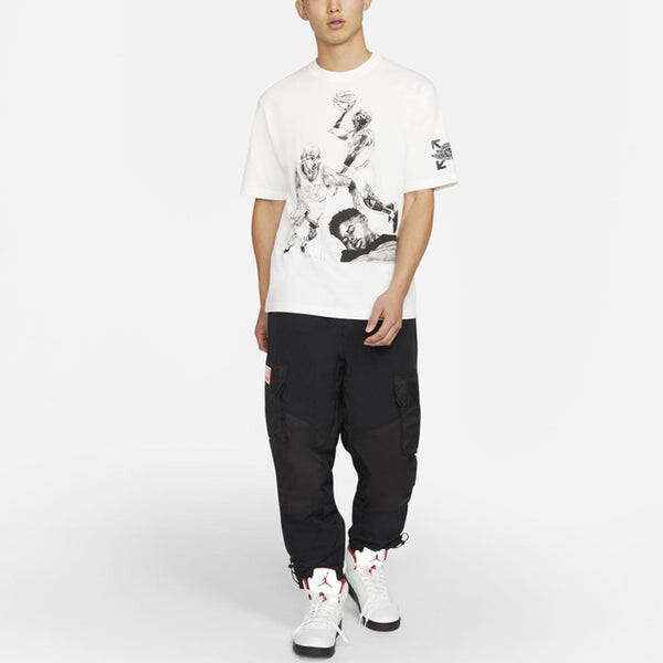 Футболка Air Jordan Brand x OFF-WHITE MJ T-Shirt Asia Sizing 'White', белый — фото 3