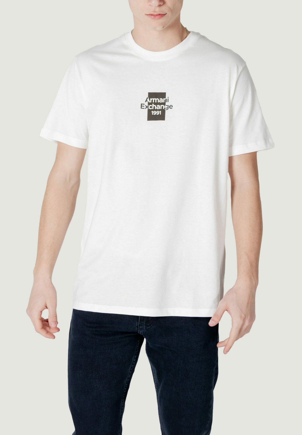 

Футболка с принтом Armani Exchange, белый