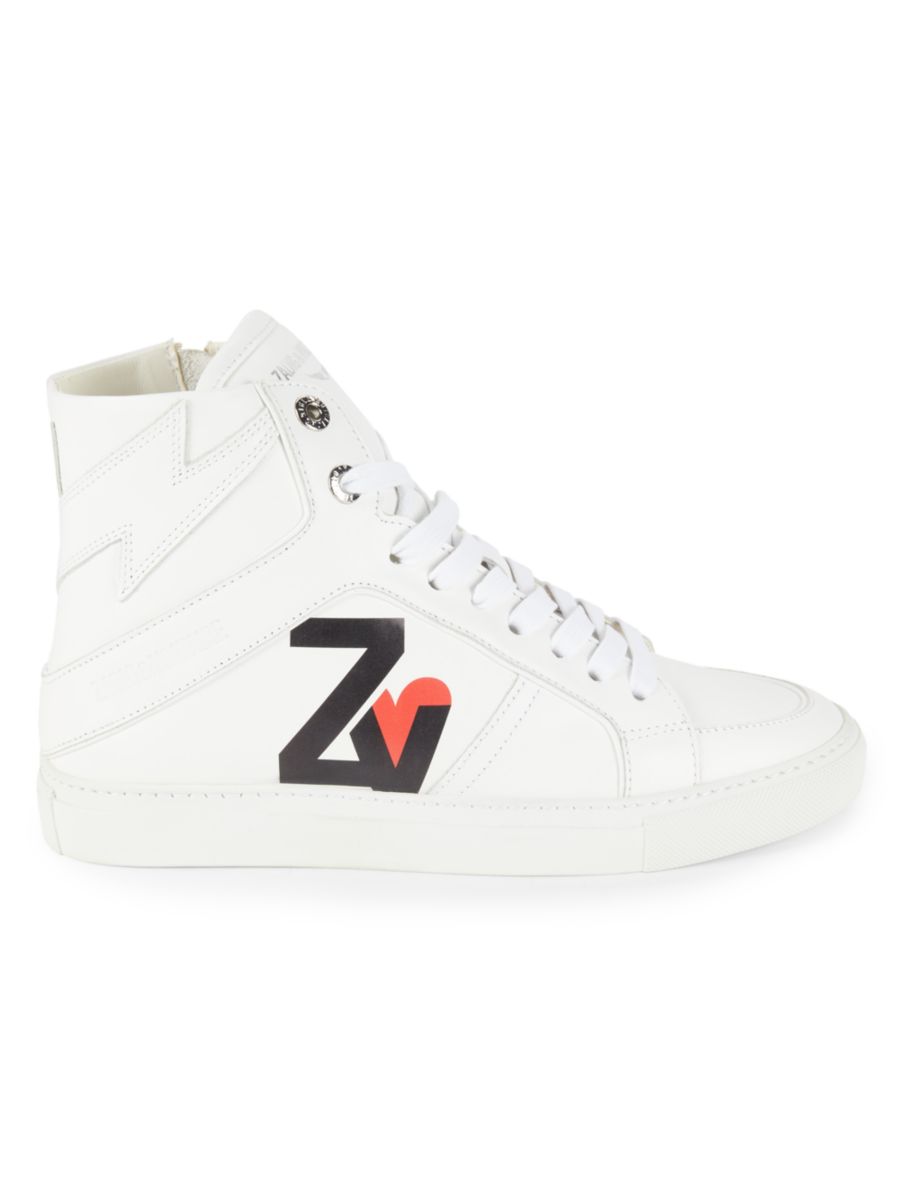 Высокие кеды на молнии с логотипом Zadig & Voltaire, белый