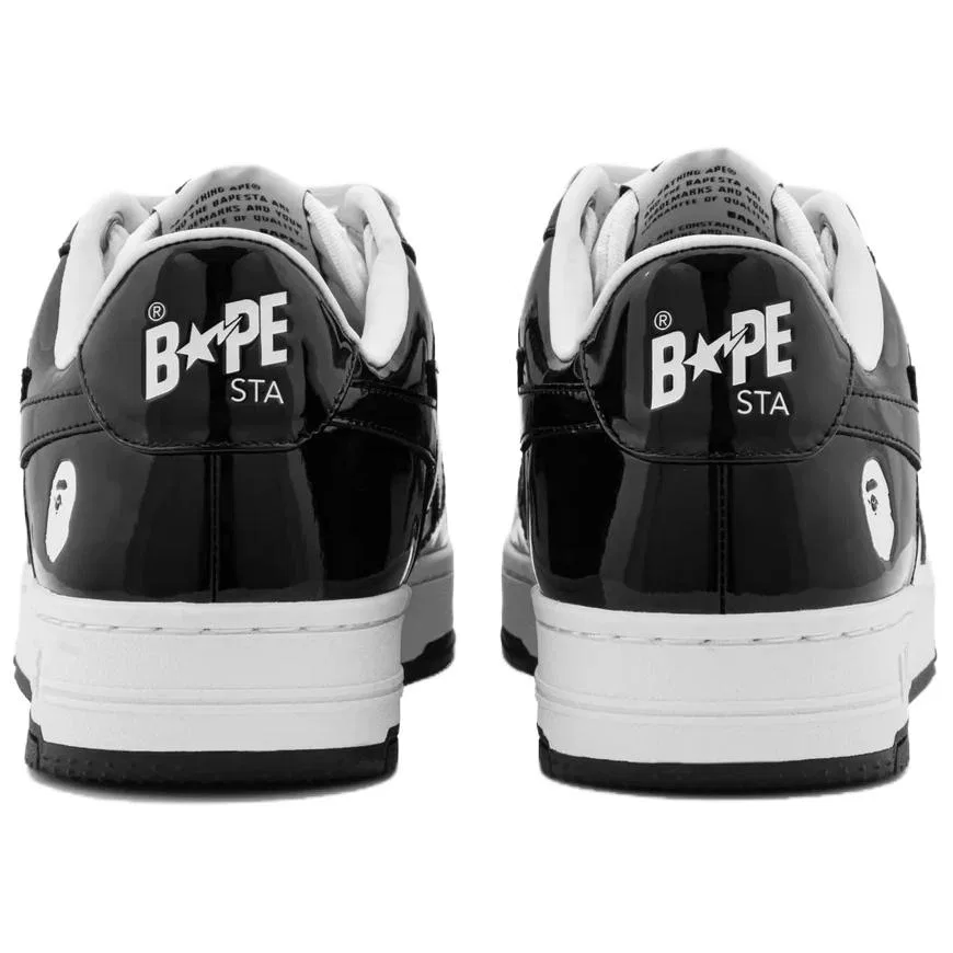 Кроссовки для скейтбординга BAPE STA Black White — фото 4