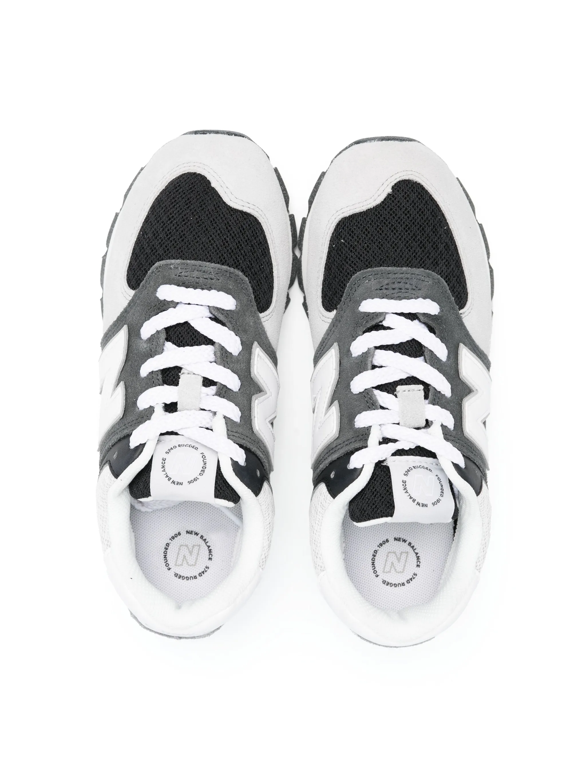 Кроссовки на шнуровке New Balance Kids, серый — фото 3