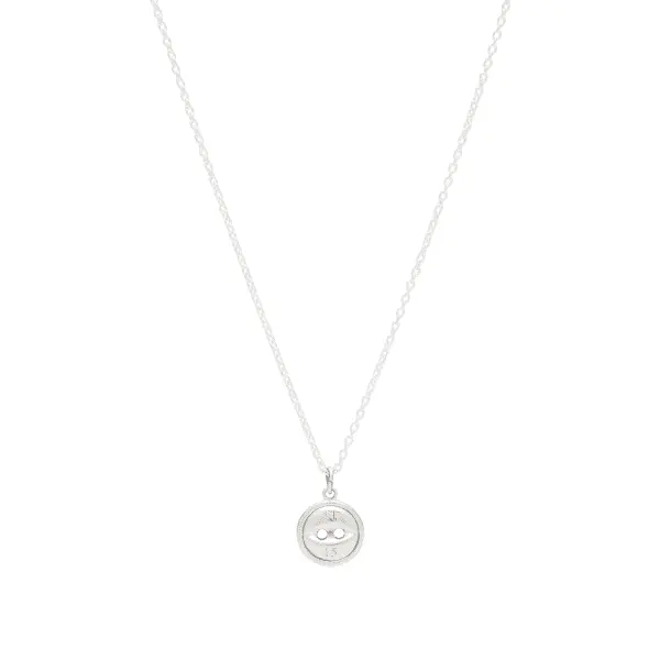 

Neighborhood Серебряное ожерелье с пуговицей