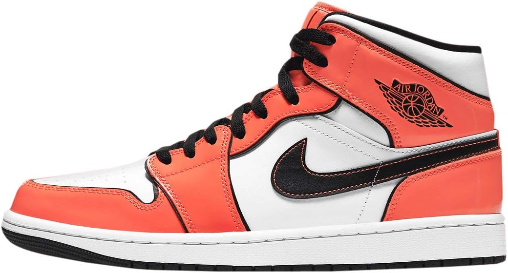 

Мужские баскетбольные кроссовки Nike Air Jordan 1 Mid, оранжевый/черный/белый