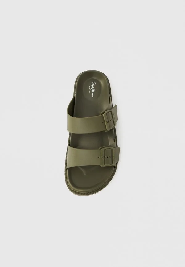 Океанские мулы Pepe Jeans, Dark Khaki Green — фото 4