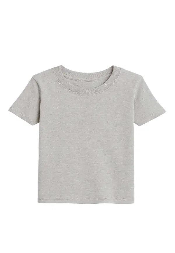 Футболка 2Pk Heatgen Basic T-Shirt Marks & Spencer, серый меланж — фото 2