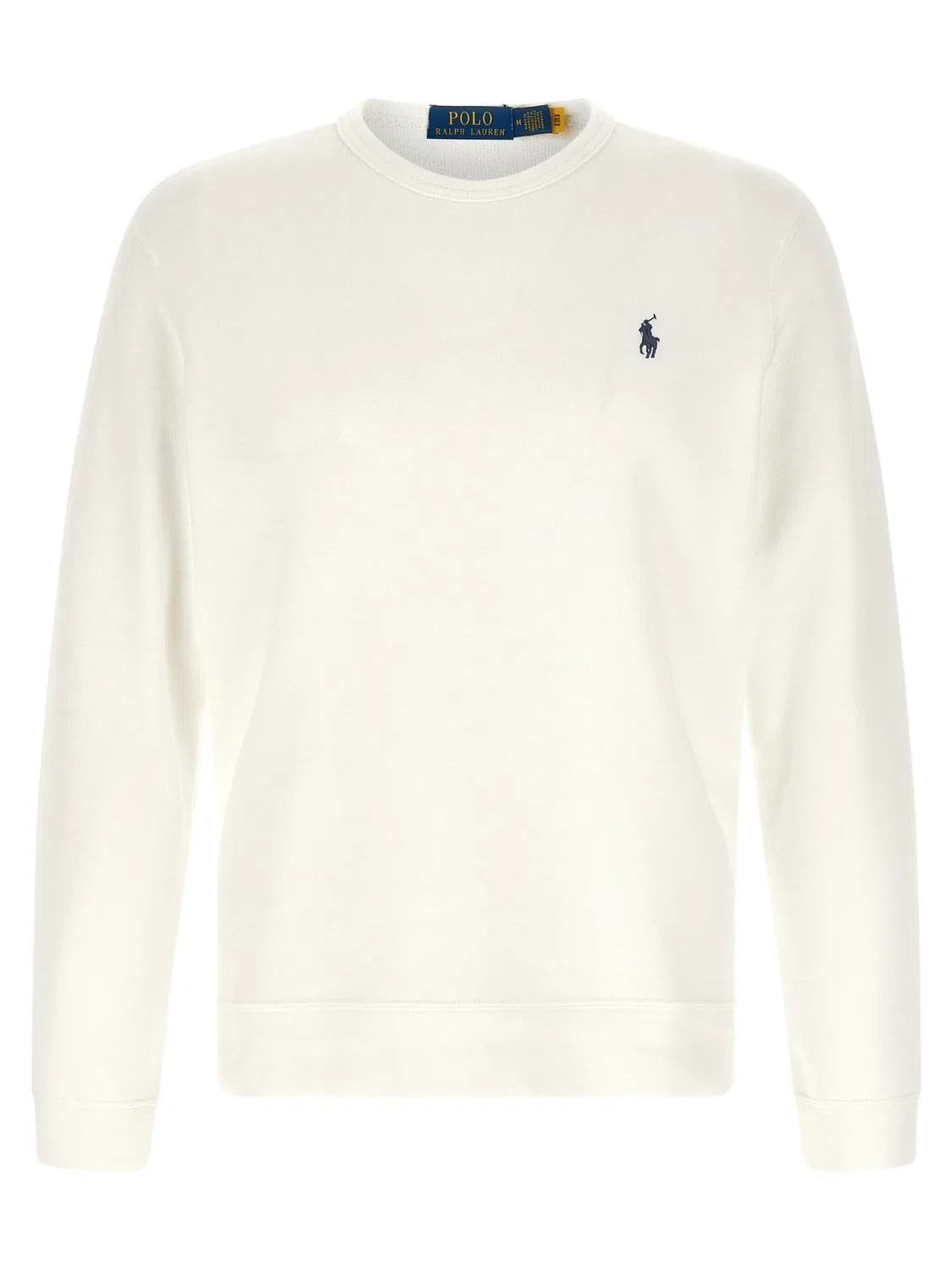 Хлопковый свитшот с петлевой изнанкой POLO RALPH LAUREN, белый