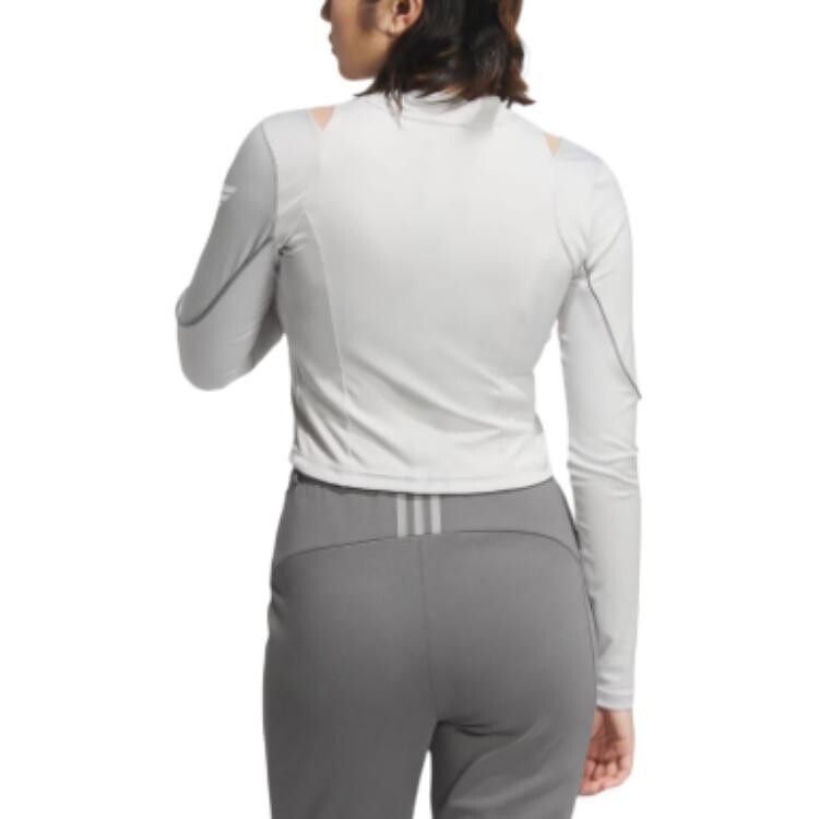 Футболка AEROREADY женская светло-серая Adidas — фото 3