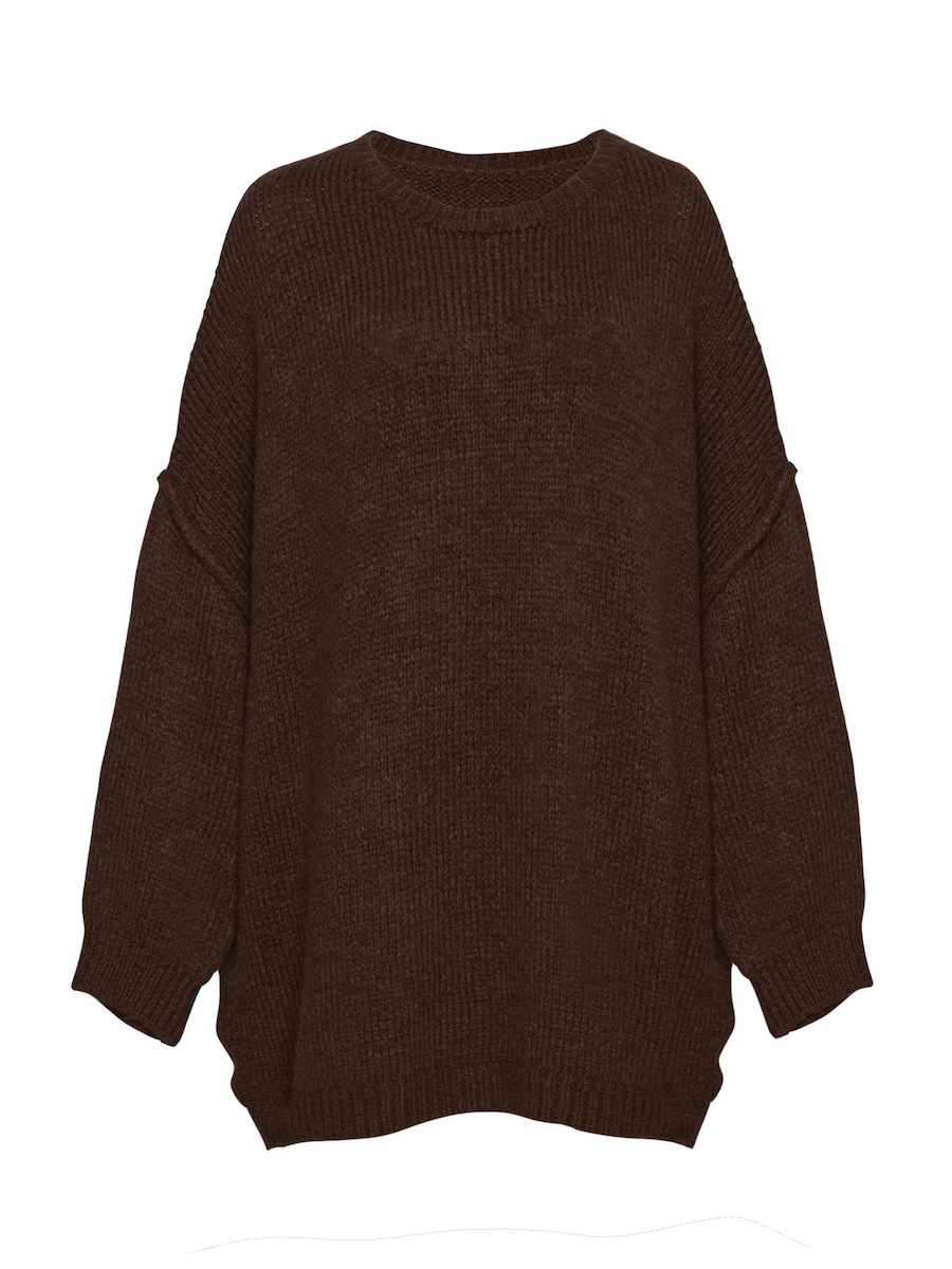 

Большой свитер Lilavie Vanii, темно-коричневый