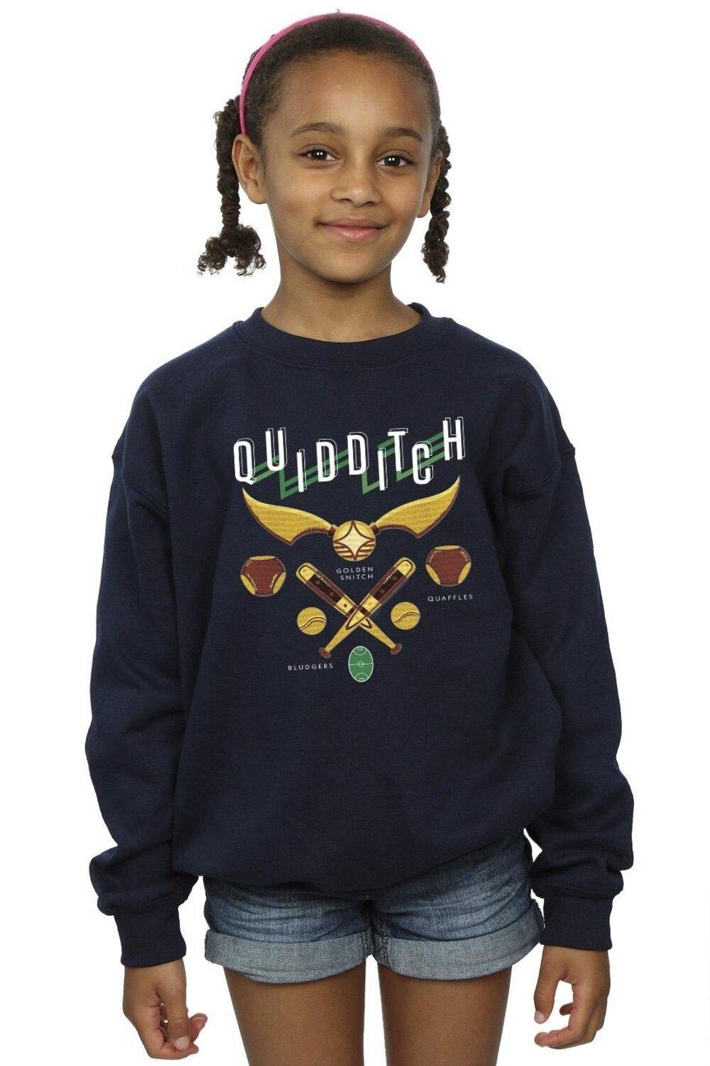 

Толстовка Quidditch Bludgers Quaffles Harry Potter, темно-синий