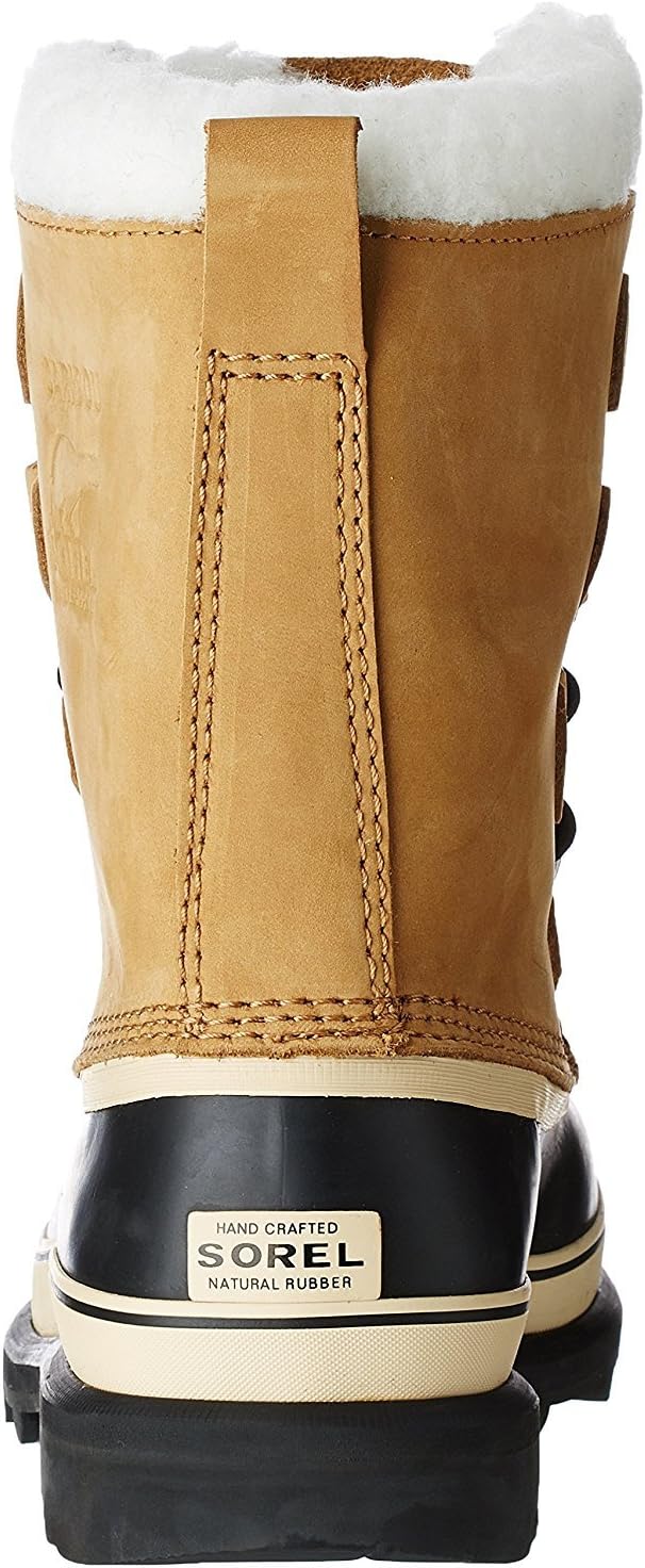Мужские зимние ботинки Sorel Caribou из шерсти, водонепроницаемые для дождя и снега, средние по голенище, для походов, Buff — фото 3