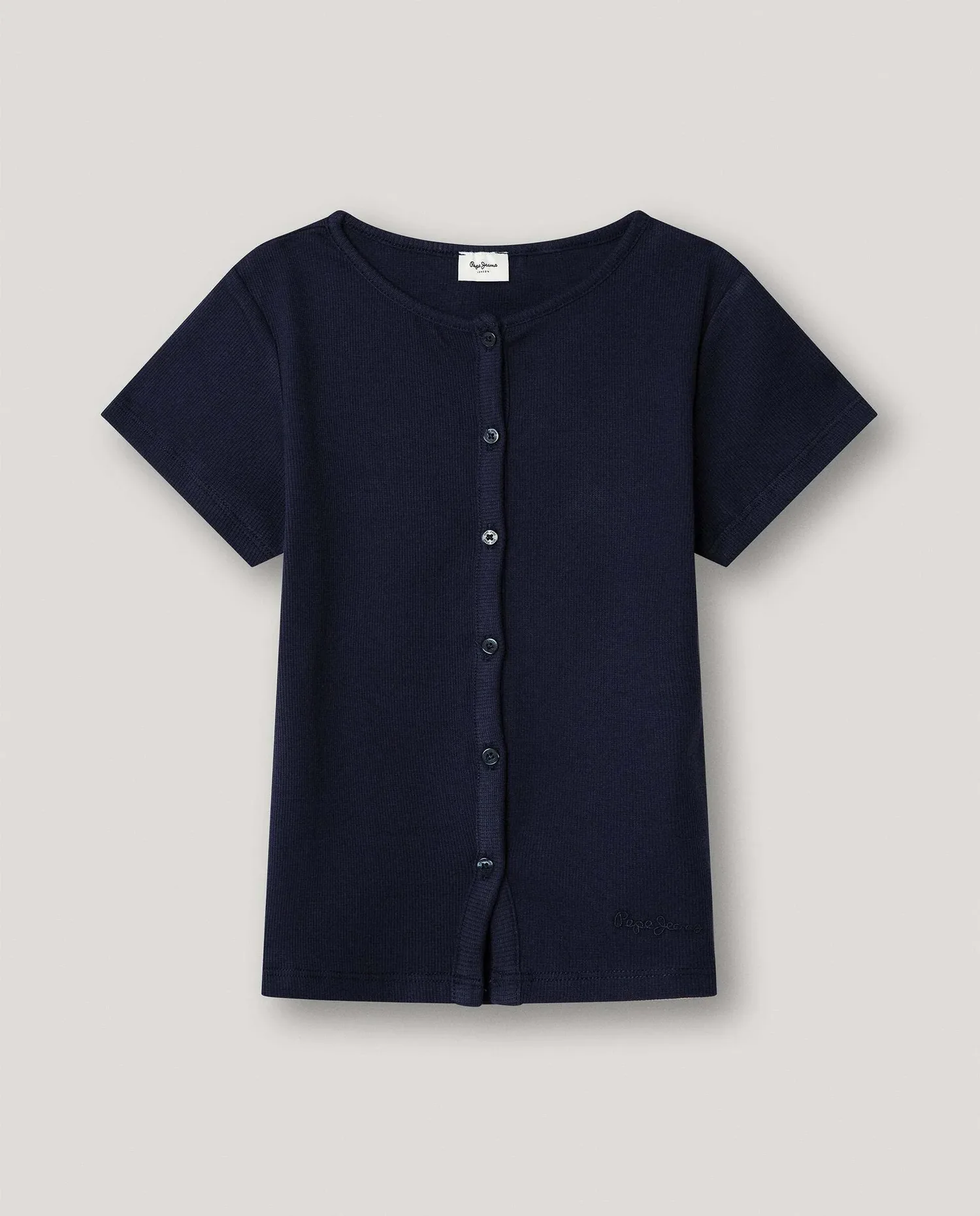 Вязаный топ Angy для девочки Pepe Jeans, темно-синий