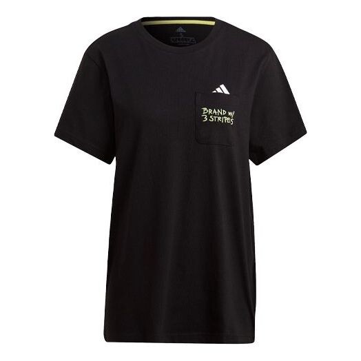 

Футболка (WMNS) adidas Logo Pocket T-Shirts 'Black', черный