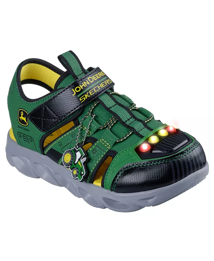 

Детские сандалии Little Boys John Deere: Hypno-Splash с подсветкой от Finish Line Skechers, мультиколор