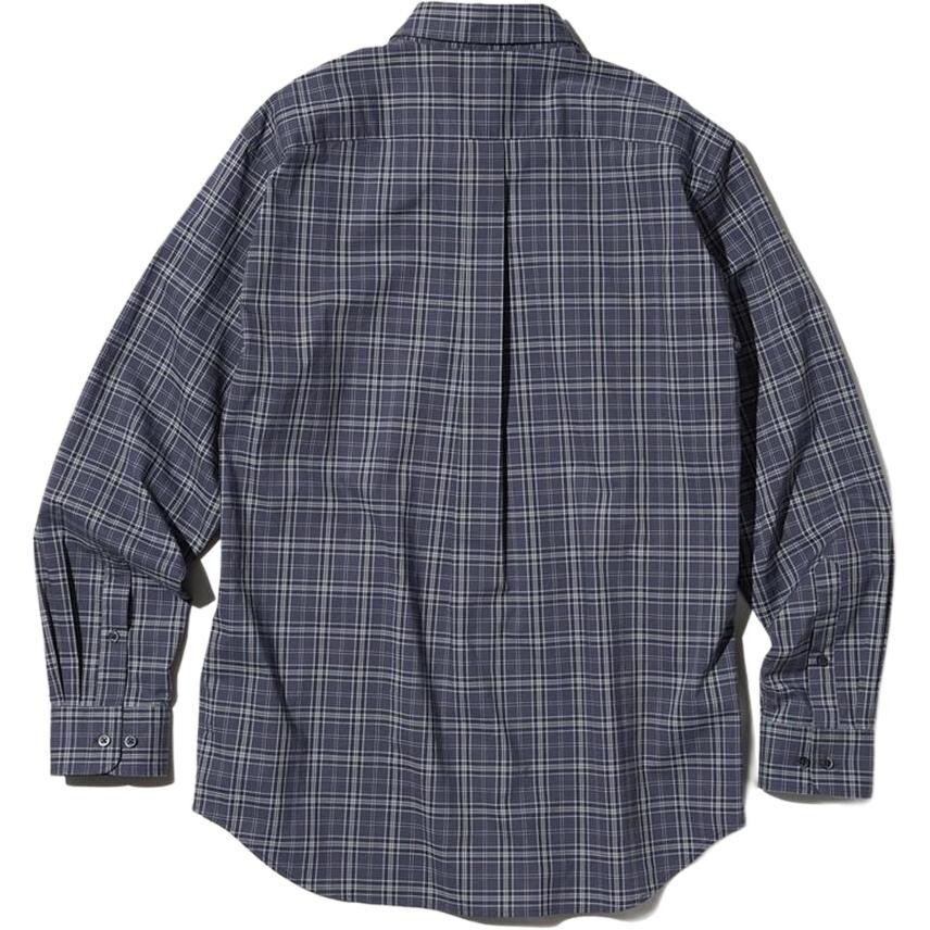 Рубашка унисекс темно-серая Uniqlo, темно-серый — фото 2