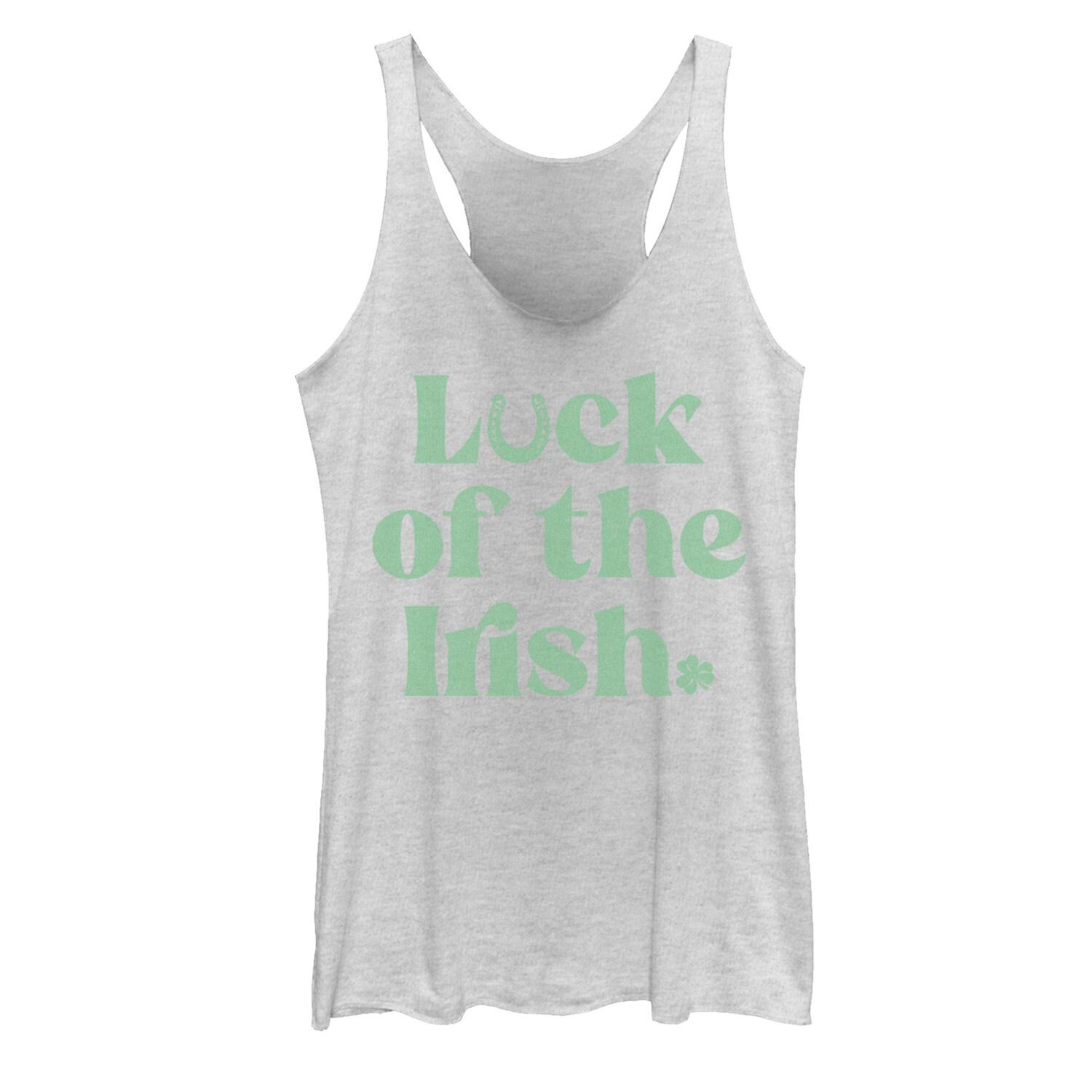 

Майка Juniors' Luck Of The Irish Green Text Charms