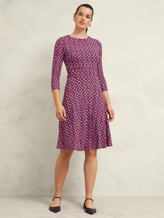 

Платье Hobbs Petite Bayview Jersey, цвет pink/multi