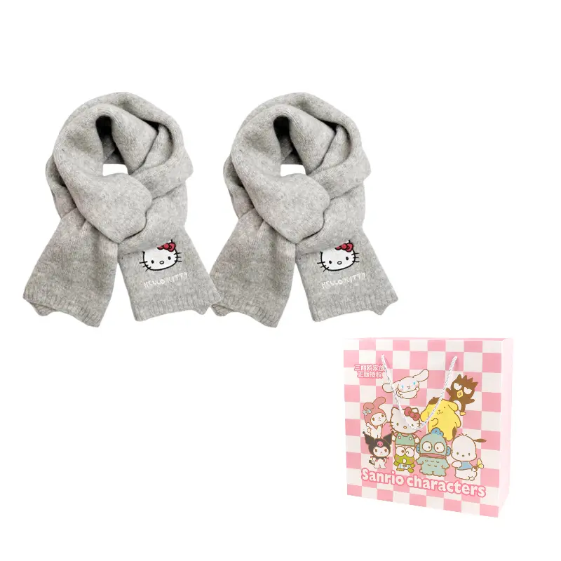 

Sanrio Шерстяной шарф унисекс, Gray 2 Pack
