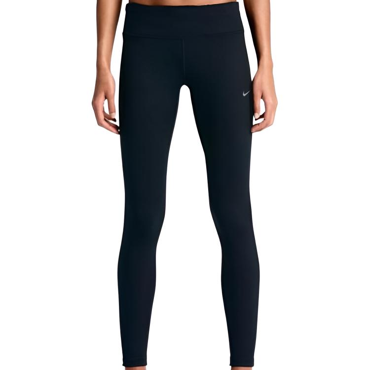 

Nike Спортивные брюки женские черные, средней высоты