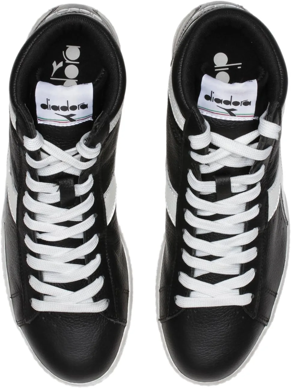 Кроссовки Diadora Unisex Game L High Waxed High Trainers, белый/черный — фото 3