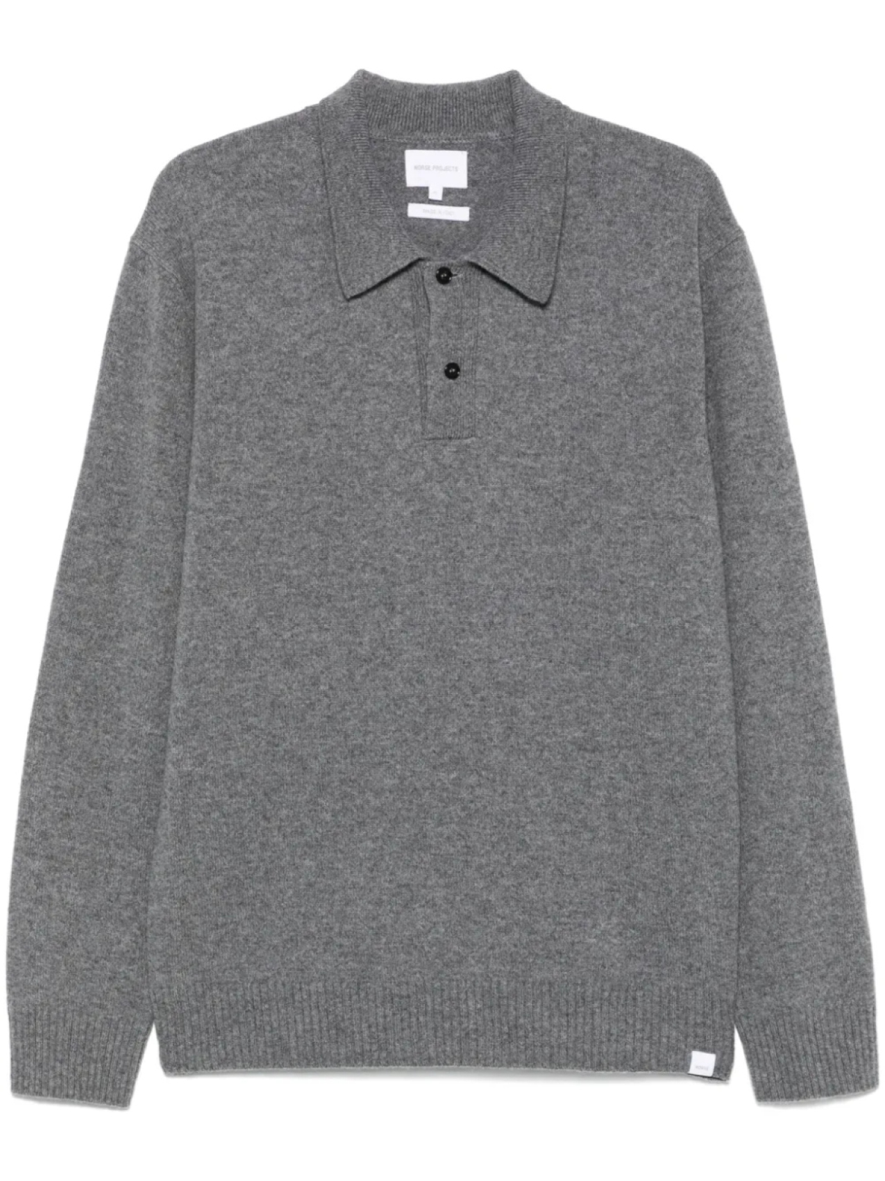 

Norse Projects рубашка поло из шерсти мериноса, серый