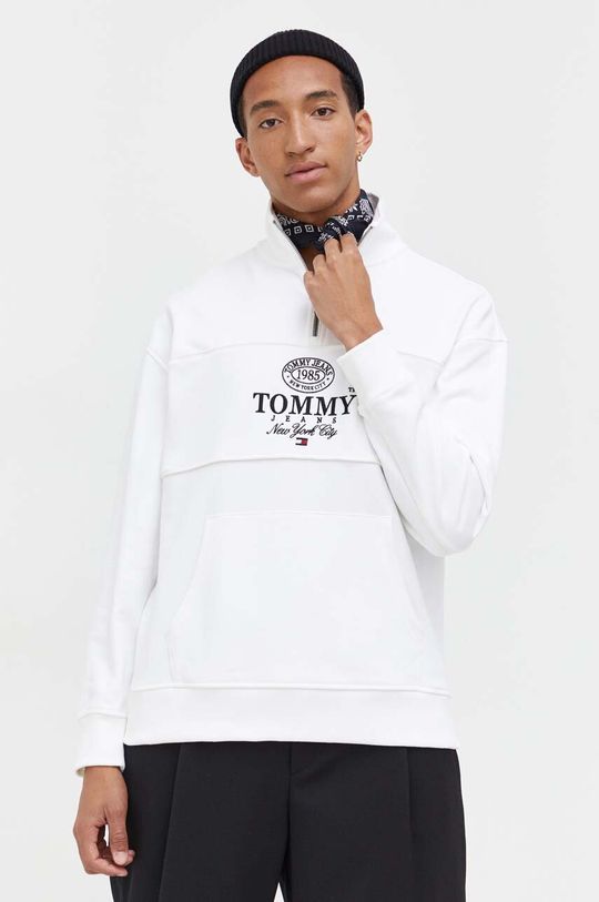 

Хлопковая толстовка Tommy Jeans, белый