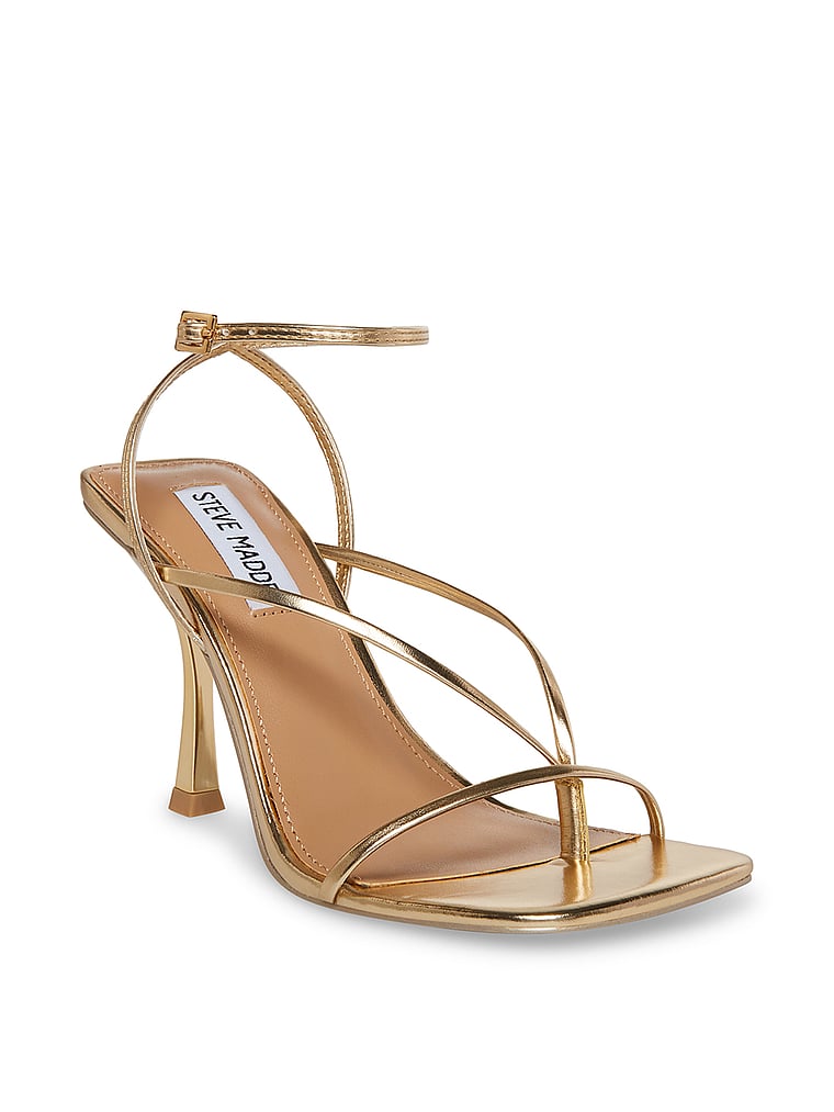 Туфли на каблуке с ремешками от Энни Steve Madden, цвет champagne