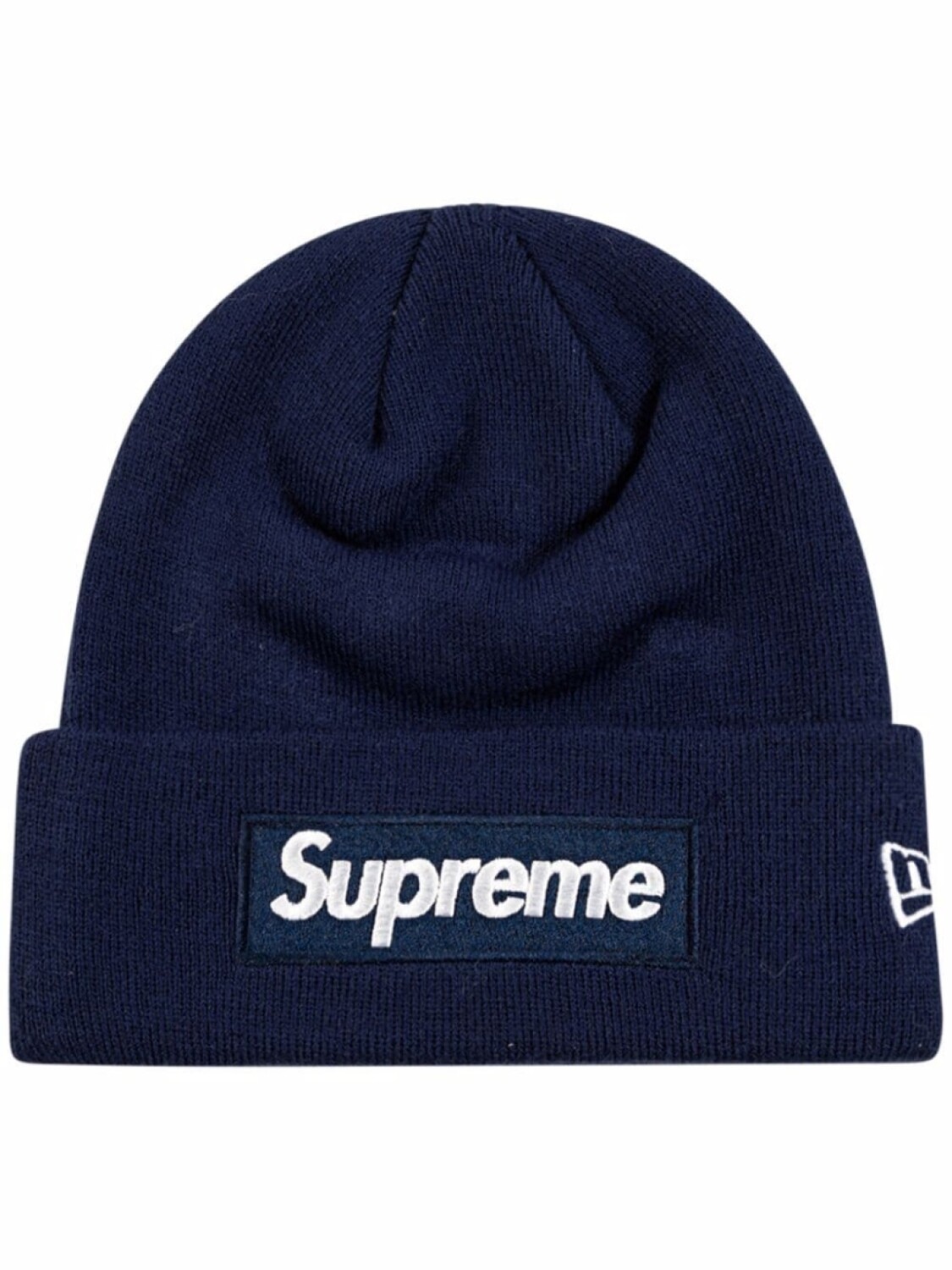 

Шапка бини с логотипом из коллаборации с New Era Supreme, синий
