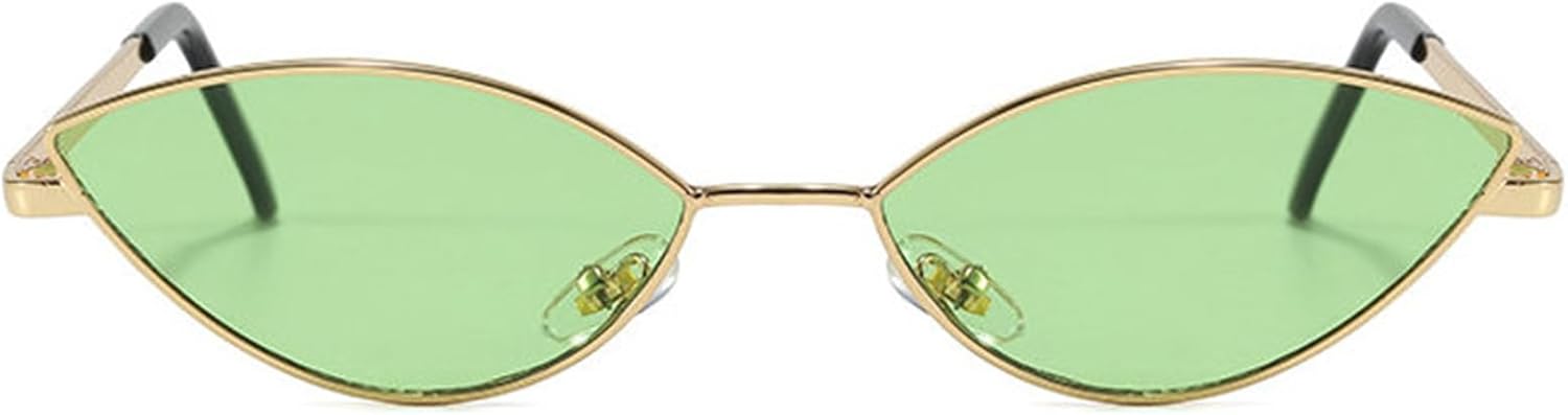 

Солнцезащитные очки COTIA Fashion Cat Eye для женщин и мужчин, маленькие, в форме «кошачьего глаза», неправильной формы, треугольной формы, в стиле панк, хип-хоп, Green