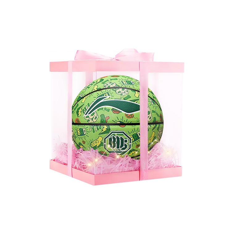 

LINING Баскетбольный мяч PU зеленый размер 7 тренировочный унисекс