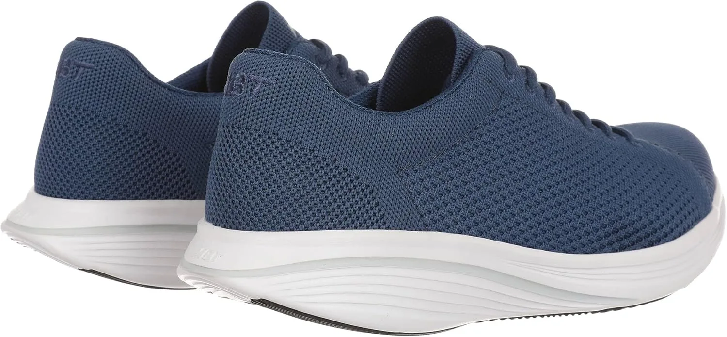 Мужские кроссовки MBT SORA LACE UP в современном стиле. Анатомическая и удобная обувь для ходьбы. Физиологическая конструкция для комфорта и устойчивости. Кроссовки с изогнутой подошвой и шнуровкой, синий — фото 3