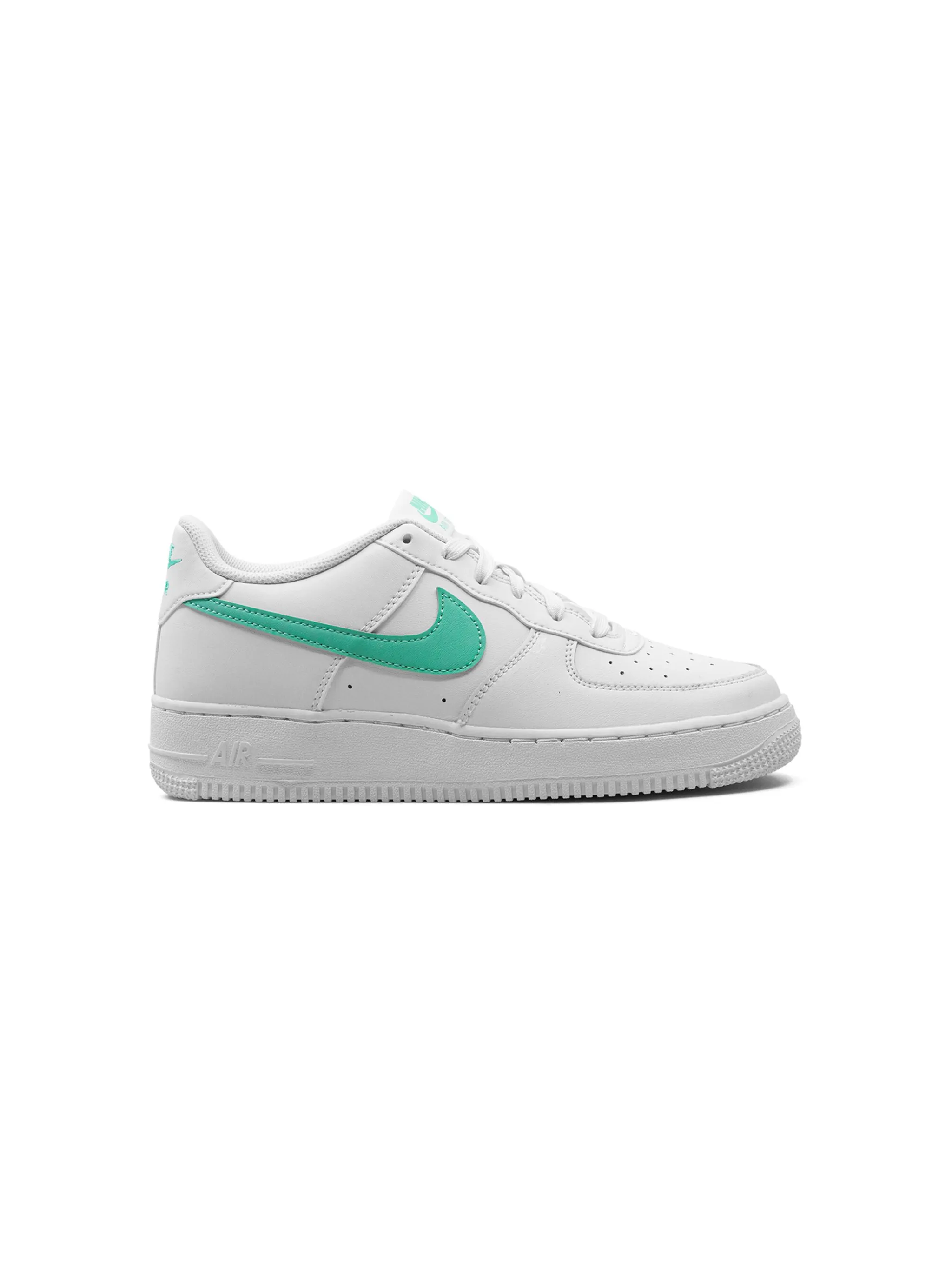 Кроссовки Air Force 1 Low Summit White/Emerald Rise Nike Kids, белый — фото 2