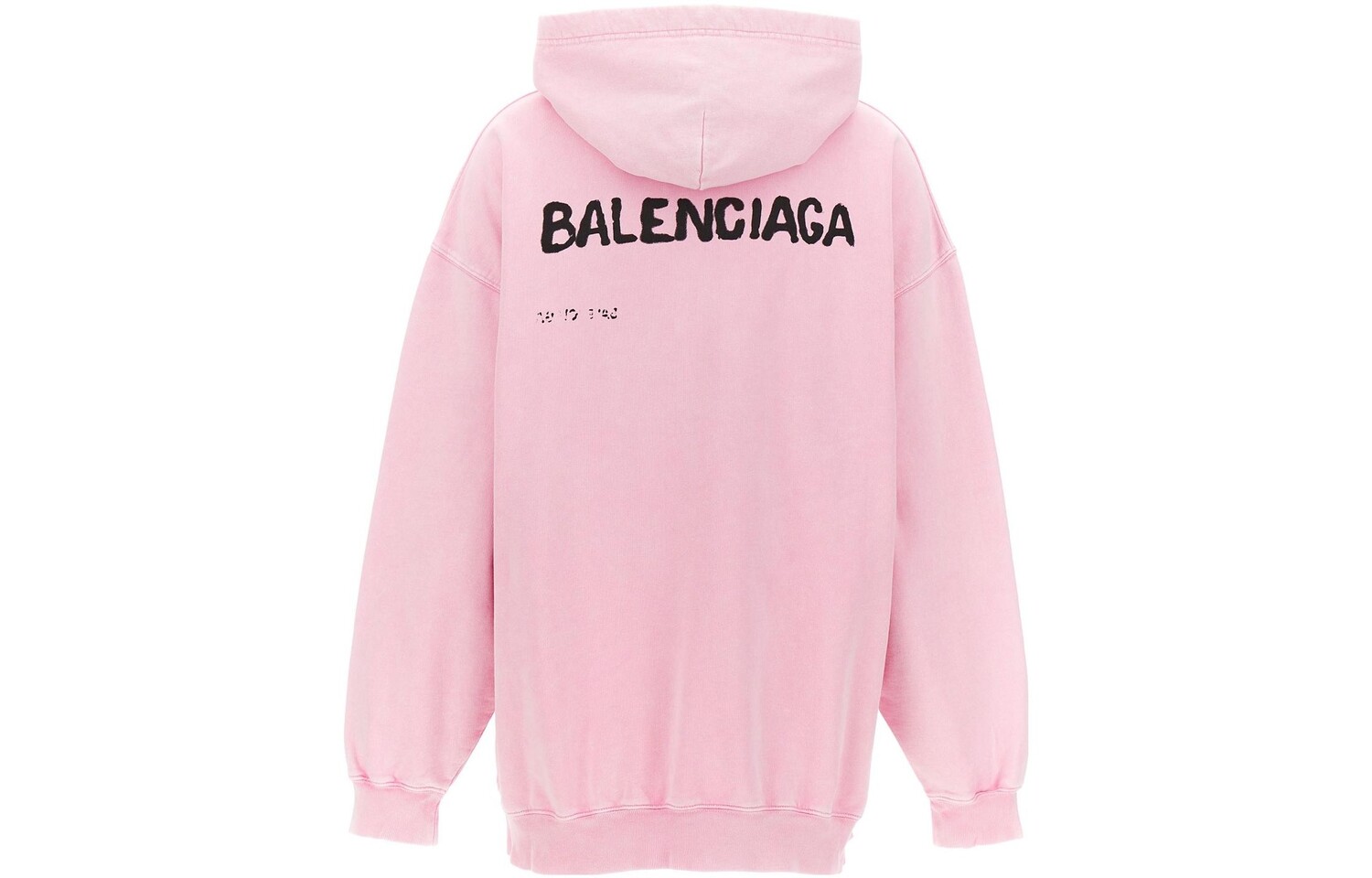 Свитшот женский Balenciaga с принтом, розовый — фото 2