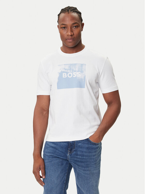 

Футболка regular fit Te_Wheel 50546381 Boss, белый