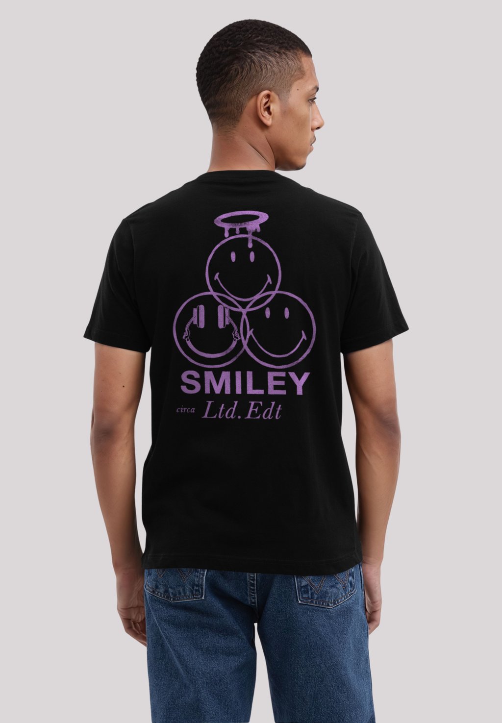 

Футболка с принтом SMILEY ORIGINALS LTD EDITION SINCE F4NT4STIC, черный