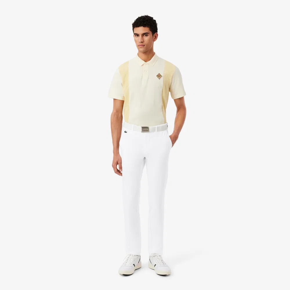 Мужские базовые брюки для гольфа белые от Lacoste