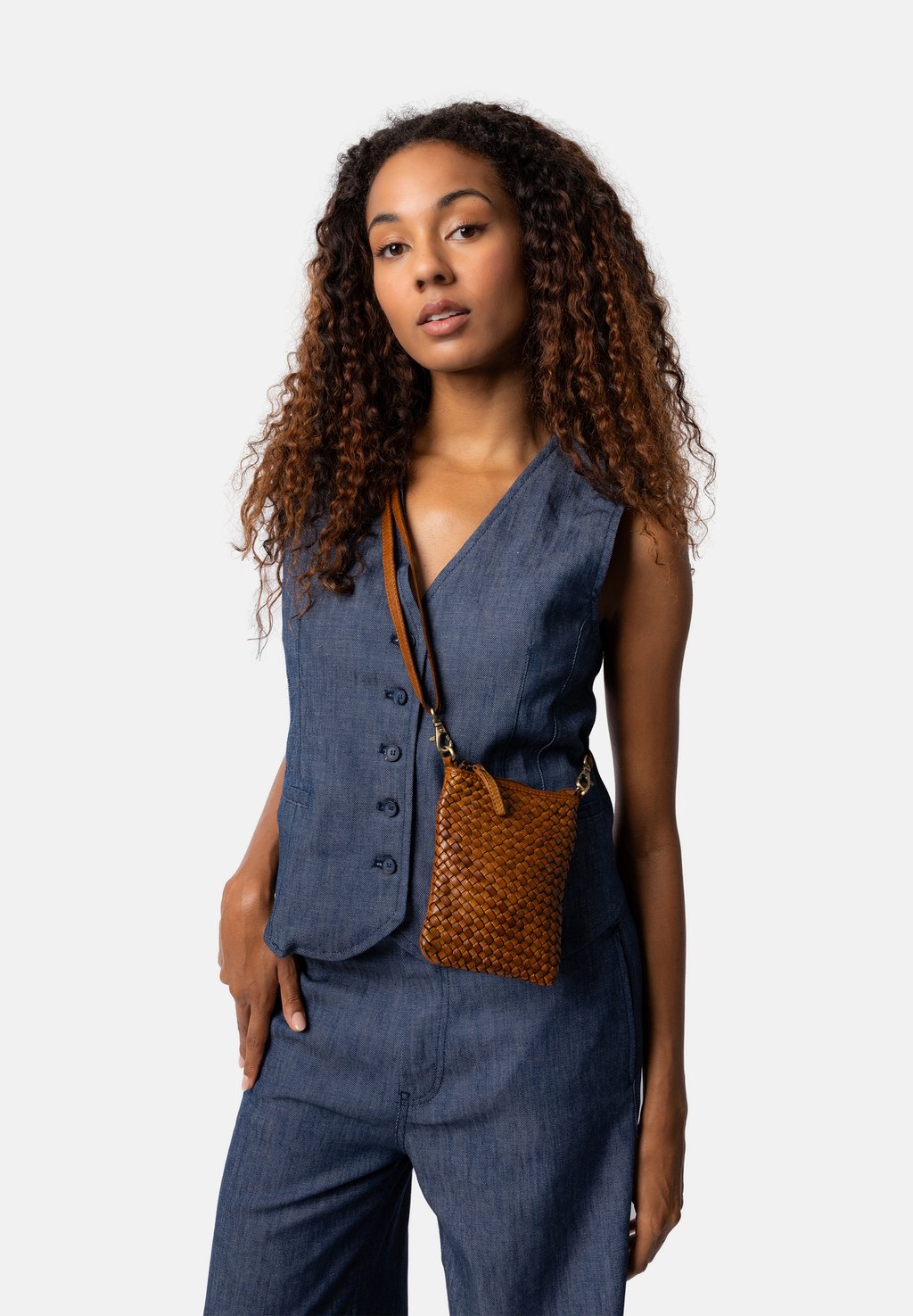 

Сумка через плечо JENNE SMALL - Across body bag RE:DESIGNED, коричневый