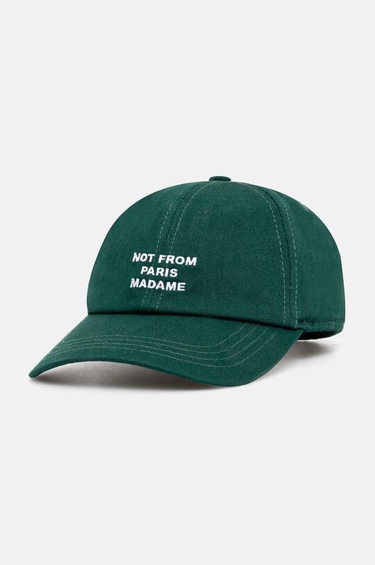 

Хлопковая бейсболка La Casquette Slogan Drôle de Monsieur, зеленый