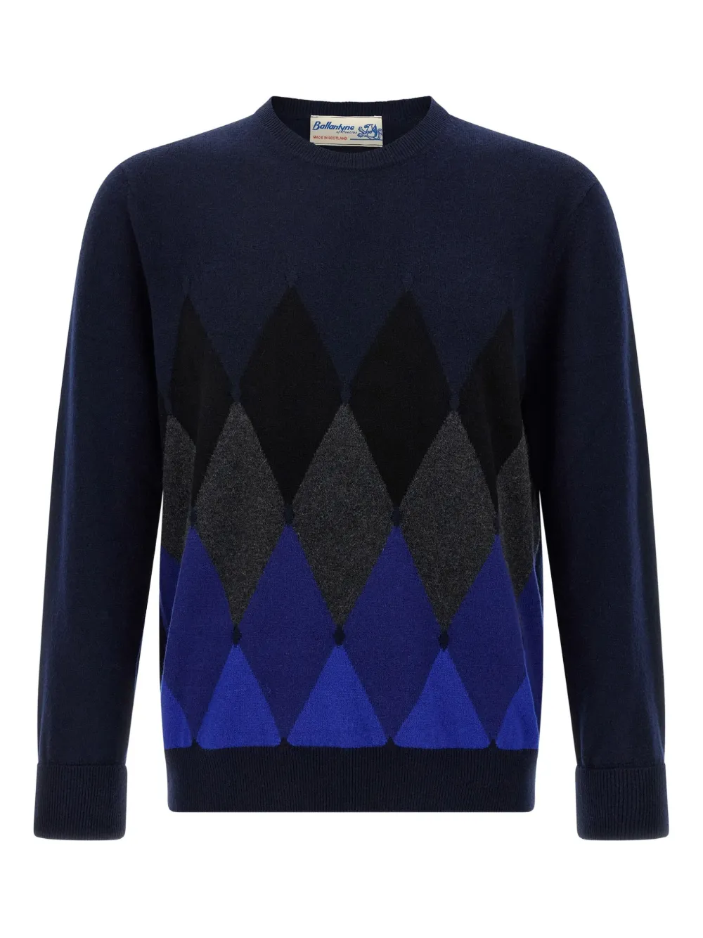 

Кашемировый свитер с узором аргайл Ballantyne, синий