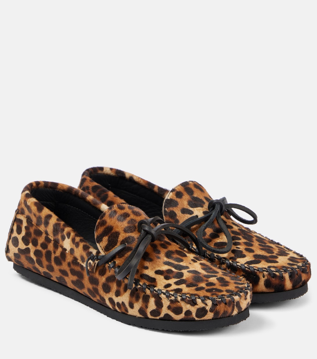 Лоферы Fitza с леопардовым принтом из шерсти пони Isabel Marant, Leopard
