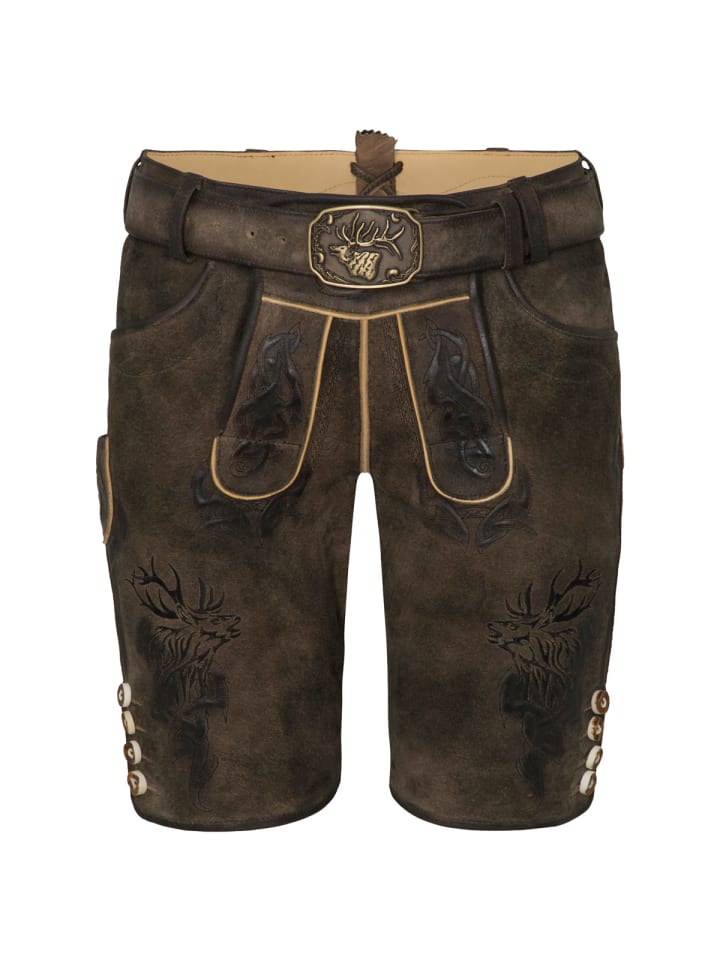 

Spieth & Wensky Кожаные брюки Wayen темно-коричневого цвета