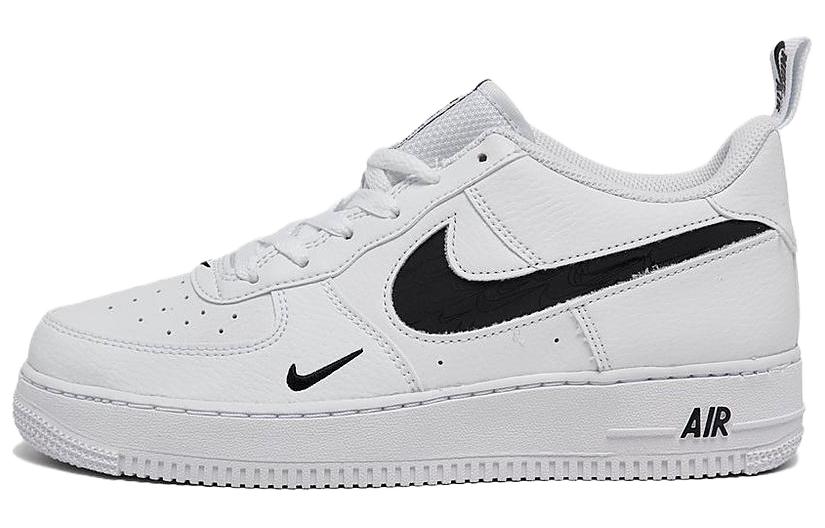 

Nike Air Force 1 LV8 'Multi Etch Swoosh White' GS, белый черный