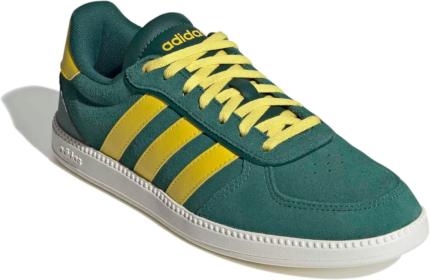 Унисекс кроссовки Adidas Breaknet Sleek, белый/зеленый/желтый — фото 3