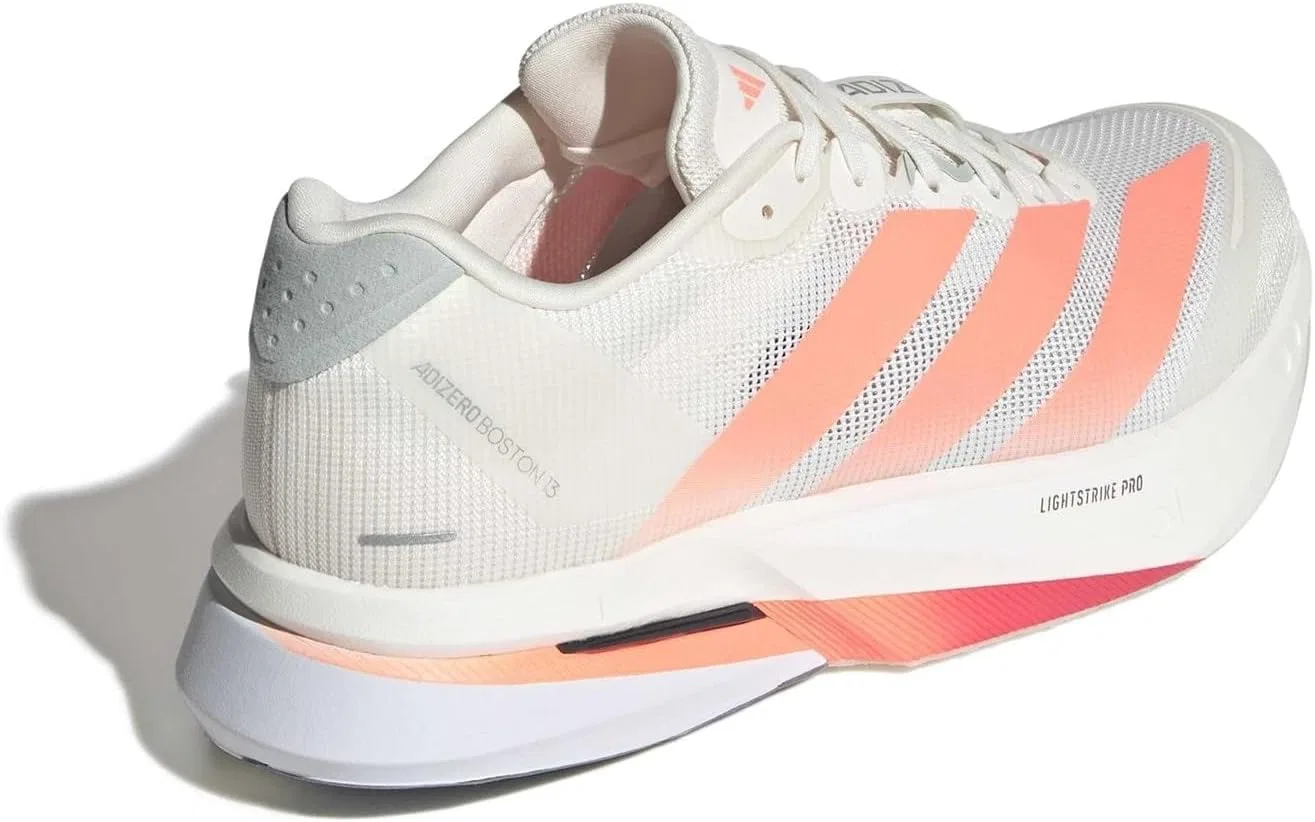 Кроссовки Adidas Unisex Adizero Boston 13 M, Dark White Luor Grey — фото 4